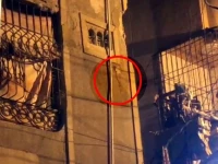 cracks appear in lyari building after earthquake last night