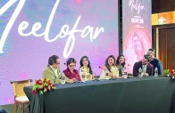cast members at a media junket for the film neelofar in karachi photo express