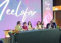 cast members at a media junket for the film neelofar in karachi photo express cast members at a media junket for the film neelofar in karachi photo express