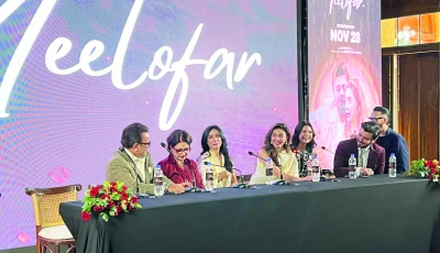 cast members at a media junket for the film neelofar in karachi photo express cast members at a media junket for the film neelofar in karachi photo express