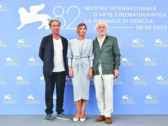 director paolo sorrentino and cast members anna ferzetti and toni servillo pose during a photocall for the movie la grazia in competition on the opening day of the 82nd venice film festival in italy photo reuters director paolo sorrentino and cast members anna ferzetti and toni servillo pose during a photocall for the movie la grazia in competition on the opening day of the 82nd venice film festival in italy photo reuters