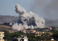 smoke billows from southern lebanon following an israeli strike as seen from nabatieh southern lebanon june 19 2026 reuters