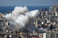 smoke billows from the site of an israeli air strike in the southern suburbs of the lebanese capital beirut on march 9 2026 lebanon was drawn into the middle east war last week when iran backed militant group hezbollah attacked israel in response to the killing of iranian supreme leader ayatollah ali khamenei during us israeli strikes photo afp