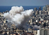 smoke billows from the site of an israeli air strike in the southern suburbs of the lebanese capital beirut on march 9 2026 lebanon was drawn into the middle east war last week when iran backed militant group hezbollah attacked israel in response to the killing of iranian supreme leader ayatollah ali khamenei during us israeli strikes photo afp