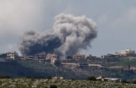 smoke rises following an airstrike in lebanon as seen from israeli side of the border april 11 2026 photo reuters