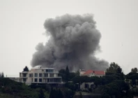 smoke rises following an israeli strike in zebdin lebanon may 18 2026 photo reuters
