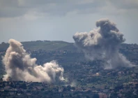smoke rises following explosions in southern lebanon near the israel lebanon border as seen from northern israel april 28 2026 reuters