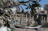 a piece of metal lies at of al bass roman ruins a unesco world heritage site hit by an israeli airstrike in tyre southern lebanon on june 25 2026 photo reuters