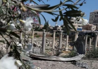 a piece of metal lies at of al bass roman ruins a unesco world heritage site hit by an israeli airstrike in tyre southern lebanon on june 25 2026 photo reuters