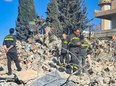 six dead including three children after israeli airstrikes hit lebanese village