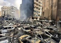 large scale destruction is observed after israeli strike on lebanon photo anadolu