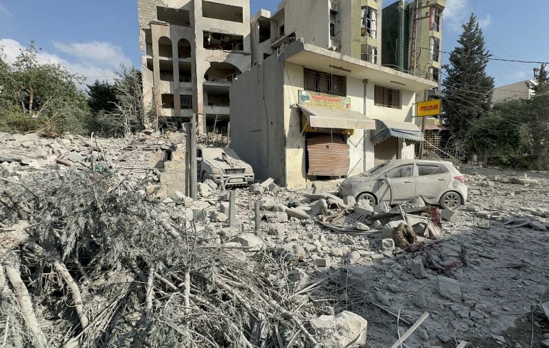 a view of a damaged site after an israeli strike in nabatieh amid the ongoing hostilities between hezbollah and israeli forces southern lebanon october 16 2024 photo reuters