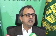 minister for power sardar ayaz leghari addresses a press conference on thursday screengrab