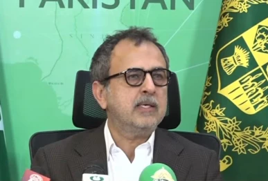 minister for power sardar ayaz leghari addresses a press conference screengrab file