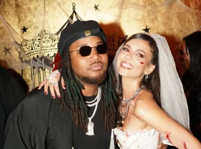 victoria justice reunites with leon thomas at halloween party celebrating new single love zombie victoria justice reunites with leon thomas at halloween party celebrating new single love zombie