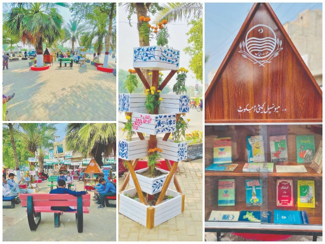 the dijkot municipal committee launches an outdoor library to encourage the reading habit and reduce the excessive use of social media among the youth photos express the dijkot municipal committee launches an outdoor library to encourage the reading habit and reduce the excessive use of social media among the youth photos express