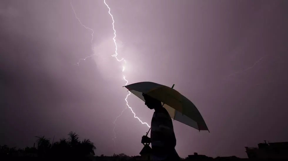 the indian meteorological department has warned of more lightning in the next 48 hours photo afp file