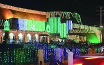 hospitals lit up with green white lights for independence day in karachi hospitals lit up with green white lights for independence day in karachi
