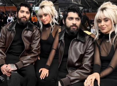 zayn malik spotted with camila cabello and paris jackson at off white fashion show during nyfw