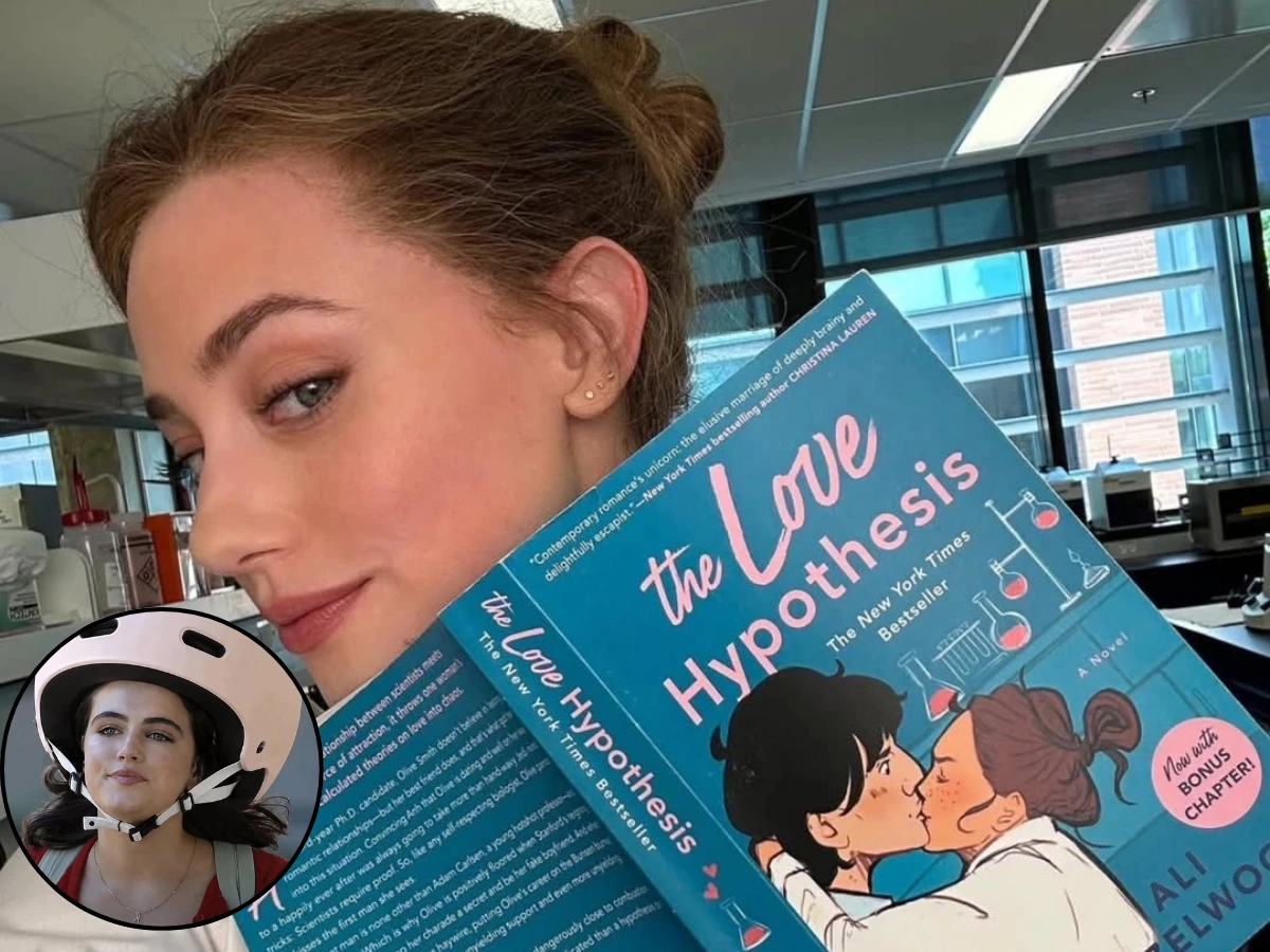 lili reinhart enters off campus helmet discourse and fans can t stop laughing