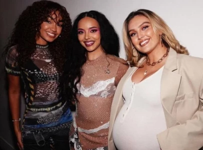 little mix trio reunites at jade thirlwall s solo show in london