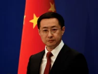 chinese foreign ministry spokesperson lin jian attends a press conference in beijing china on april 10 2025 photo reuters