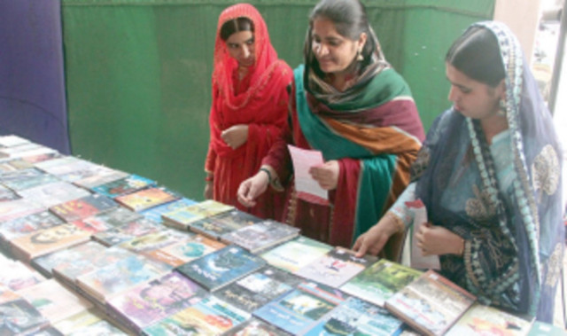 women select books from a discount stall at sindh literature festival which concluded at arts council pakistan karachi on sunday photo online women select books from a discount stall at sindh literature festival which concluded at arts council pakistan karachi on sunday photo online