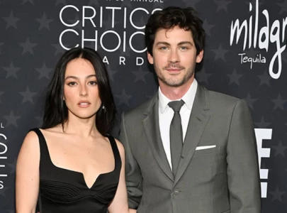 logan lerman and fianc e analuisa corrigan shine at 2025 critics choice awards logan lerman and fianc e analuisa corrigan shine at 2025 critics choice awards