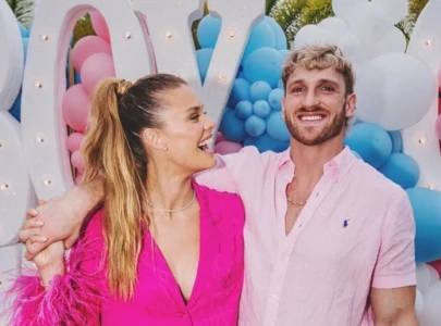 logan paul announces birth of first child with fianc e nina agdal logan paul announces birth of first child with fianc e nina agdal