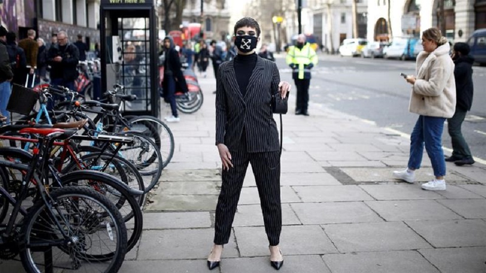 Face masks 'hot item' at London Fashion Week amid virus fears. PHOTO: REUTERS