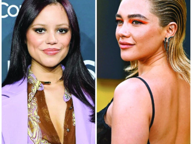ortega sports muted brows while pugh flaunts neon orange lids photos file ortega sports muted brows while pugh flaunts neon orange lids photos file