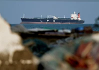 an lpg gas tanker at anchor as traffic is down in the strait of hormuz amid the u s  israeli conflict with iran in shinas oman march 11 2026 photo reuters