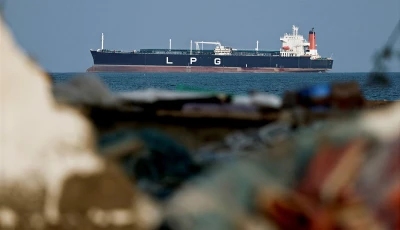 an lpg gas tanker at anchor as traffic is down in the strait of hormuz amid the u s israeli conflict with iran in shinas oman march 11 2026 photo reuters an lpg gas tanker at anchor as traffic is down in the strait of hormuz amid the u s israeli conflict with iran in shinas oman march 11 2026 photo reuters