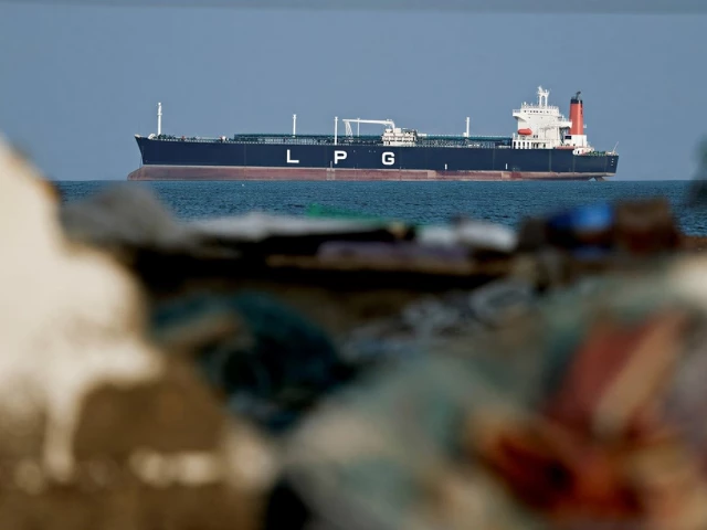 an lpg gas tanker at anchor as traffic is down in the strait of hormuz amid the u s israeli conflict with iran in shinas oman march 11 2026 photo reuters an lpg gas tanker at anchor as traffic is down in the strait of hormuz amid the u s israeli conflict with iran in shinas oman march 11 2026 photo reuters