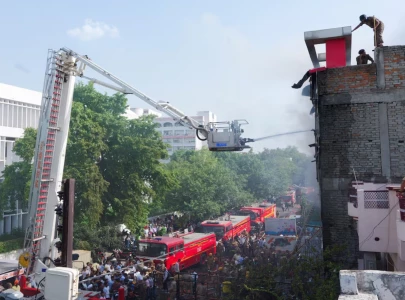 fire at training centre in india s lucknow kills 15