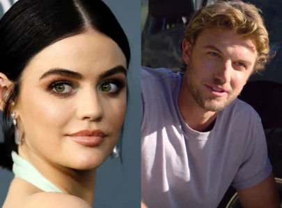 lucy hale and adam demos wrap filming on romantic comedy princess