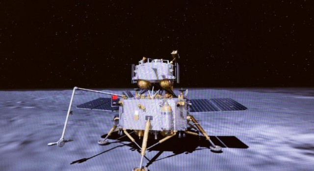 carrying lunar rocks chinese probe lifts off from far side of moon carrying lunar rocks chinese probe lifts off from far side of moon