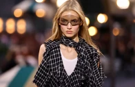a model presents a creation by designer nicolas ghesquiere as part of his spring summer 2027 collection for fashion house louis vuitton during paris fashion week in paris france october 6 2026 photo reuters