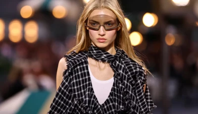 a model presents a creation by designer nicolas ghesquiere as part of his spring summer 2027 collection for fashion house louis vuitton during paris fashion week in paris france october 6 2026 photo reuters