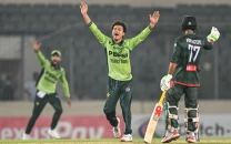sadaqat s all round show helps pakistan thrash bangladesh level series