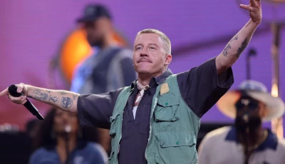 rapper macklemore performs during the opening ceremony of the invictus games in duesseldorf germany september 9 2023 photo reuters