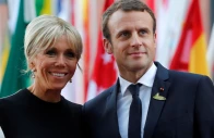 french president emmanuel macron and hiw wife brigitte macron are seen july 7 2017 at the g20 summit in hamburg germany photo reuters