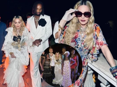 madonna shares rare photo with all six children on 66th birthday celebration in italy