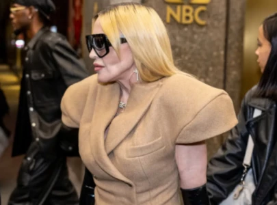 madonna trips in high heels at nyfw watch the oops moment