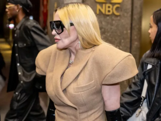 madonna trips in high heels at nyfw watch the oops moment