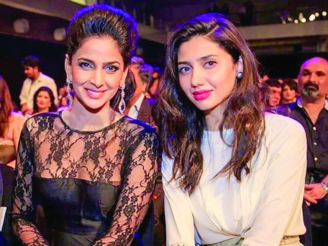 saba qamar and mahira khan photo file