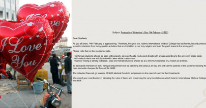 islamabad varsity circular with modest valentine s day dress code goes viral