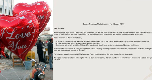 islamabad varsity circular with modest valentine s day dress code goes viral