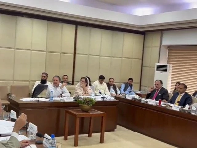 senate s standing committee meeting underway under the chairmanship of senator saleem mandviwala on wednesday photo screen grab from video of x com senatepakistan senate s standing committee meeting underway under the chairmanship of senator saleem mandviwala on wednesday photo screen grab from video of x com senatepakistan