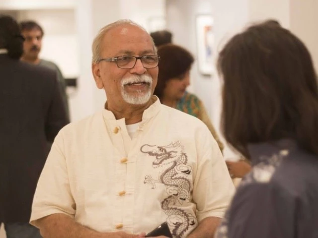 mashkoo raza was internationally acclaimed painter photo file mashkoo raza was internationally acclaimed painter photo file
